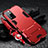 Silikon Hülle Handyhülle und Kunststoff Schutzhülle Hartschalen Tasche mit Ständer R01 für Xiaomi Redmi Note 11 Pro+ Plus 5G Rot