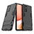 Silikon Hülle Handyhülle und Kunststoff Schutzhülle Hartschalen Tasche mit Ständer T02 für Samsung Galaxy A72 4G