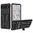 Silikon Hülle Handyhülle und Kunststoff Schutzhülle Hartschalen Tasche mit Ständer YF1 für Google Pixel 6a 5G