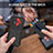 Silikon Hülle Handyhülle und Kunststoff Schutzhülle Hartschalen Tasche mit Ständer YF1 für Samsung Galaxy A23 4G