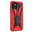 Silikon Hülle Handyhülle und Kunststoff Schutzhülle Hartschalen Tasche mit Ständer YF2 für Samsung Galaxy A03