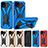 Silikon Hülle Handyhülle und Kunststoff Schutzhülle Hartschalen Tasche mit Ständer YF2 für Samsung Galaxy A22s 5G