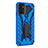 Silikon Hülle Handyhülle und Kunststoff Schutzhülle Hartschalen Tasche mit Ständer YF2 für Samsung Galaxy A72 4G