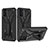 Silikon Hülle Handyhülle und Kunststoff Schutzhülle Hartschalen Tasche mit Ständer YF2 für Samsung Galaxy A72 4G