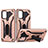 Silikon Hülle Handyhülle und Kunststoff Schutzhülle Hartschalen Tasche mit Ständer YF2 für Samsung Galaxy S20 Plus