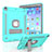 Silikon Hülle Handyhülle und Kunststoff Schutzhülle Hartschalen Tasche mit Ständer YJ2 für Apple iPad Pro 10.5 Hellblau