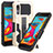 Silikon Hülle Handyhülle und Kunststoff Schutzhülle Hartschalen Tasche mit Ständer ZJ1 für Samsung Galaxy A2 Core A260F A260G
