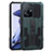 Silikon Hülle Handyhülle und Kunststoff Schutzhülle Hartschalen Tasche mit Ständer ZJ1 für Xiaomi Mi 11T 5G Grün