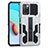 Silikon Hülle Handyhülle und Kunststoff Schutzhülle Hartschalen Tasche mit Ständer ZJ1 für Xiaomi Redmi 10 (2022)