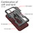 Silikon Hülle Handyhülle und Kunststoff Schutzhülle Hartschalen Tasche mit Ständer ZJ2 für Xiaomi Redmi Note 10 5G