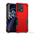 Silikon Hülle Handyhülle und Kunststoff Schutzhülle Hartschalen Tasche QW1 für Realme 9 Pro+ Plus 5G Rot