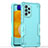 Silikon Hülle Handyhülle und Kunststoff Schutzhülle Hartschalen Tasche QW1 für Samsung Galaxy A52 4G Hellblau
