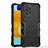 Silikon Hülle Handyhülle und Kunststoff Schutzhülle Hartschalen Tasche QW1 für Samsung Galaxy A52 4G Schwarz
