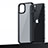 Silikon Hülle Handyhülle und Kunststoff Schutzhülle Hartschalen Tasche U04 für Apple iPhone 15 Schwarz