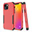 Silikon Hülle Handyhülle und Kunststoff Schutzhülle Hartschalen Tasche Vorder und Rückseite 360 Grad Ganzkörper für Apple iPhone 14 Rot