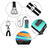 Silikon Hülle Handyhülle und Kunststoff Schutzhülle Hartschalen Tasche Vorder und Rückseite 360 Grad Ganzkörper mit Schlüsselband Lanyard für Xiaomi Redmi Note 9S