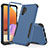Silikon Hülle Handyhülle und Kunststoff Schutzhülle Hartschalen Tasche Vorder und Rückseite 360 Grad Ganzkörper MQ1 für Samsung Galaxy A32 4G