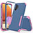 Silikon Hülle Handyhülle und Kunststoff Schutzhülle Hartschalen Tasche Vorder und Rückseite 360 Grad Ganzkörper MQ1 für Samsung Galaxy A32 4G Pink