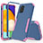 Silikon Hülle Handyhülle und Kunststoff Schutzhülle Hartschalen Tasche Vorder und Rückseite 360 Grad Ganzkörper MQ1 für Samsung Galaxy A52 4G