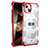 Silikon Hülle Handyhülle und Kunststoff Schutzhülle Hartschalen Tasche Vorder und Rückseite 360 Grad Ganzkörper U02 für Apple iPhone 15 Rot