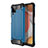 Silikon Hülle Handyhülle und Kunststoff Schutzhülle Hartschalen Tasche WL1 für Samsung Galaxy A12 5G Blau