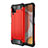 Silikon Hülle Handyhülle und Kunststoff Schutzhülle Hartschalen Tasche WL1 für Samsung Galaxy A12 Nacho Rot