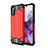 Silikon Hülle Handyhülle und Kunststoff Schutzhülle Hartschalen Tasche WL1 für Samsung Galaxy A41 Rot