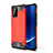 Silikon Hülle Handyhülle und Kunststoff Schutzhülle Hartschalen Tasche WL1 für Samsung Galaxy A91 Rot