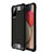 Silikon Hülle Handyhülle und Kunststoff Schutzhülle Hartschalen Tasche WL1 für Samsung Galaxy F02S SM-E025F Schwarz