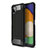 Silikon Hülle Handyhülle und Kunststoff Schutzhülle Hartschalen Tasche WL1 für Samsung Galaxy F42 5G Schwarz