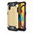 Silikon Hülle Handyhülle und Kunststoff Schutzhülle Hartschalen Tasche WL1 für Samsung Galaxy M01 Gold