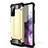 Silikon Hülle Handyhülle und Kunststoff Schutzhülle Hartschalen Tasche WL1 für Samsung Galaxy S20 FE (2022) 5G Gold