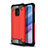 Silikon Hülle Handyhülle und Kunststoff Schutzhülle Hartschalen Tasche WL1 für Xiaomi Redmi 10X 5G Rot