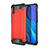 Silikon Hülle Handyhülle und Kunststoff Schutzhülle Hartschalen Tasche WL1 für Xiaomi Redmi 9i Rot