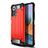 Silikon Hülle Handyhülle und Kunststoff Schutzhülle Hartschalen Tasche WL1 für Xiaomi Redmi Note 10 Pro 4G Rot