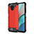 Silikon Hülle Handyhülle und Kunststoff Schutzhülle Hartschalen Tasche WL1 für Xiaomi Redmi Note 9T 5G Rot