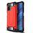 Silikon Hülle Handyhülle und Kunststoff Schutzhülle Hartschalen Tasche WL2 für Xiaomi Redmi Note 10 4G Rot