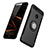 Silikon Hülle Handyhülle und Kunststoff Schutzhülle mit Fingerring Ständer A01 für Huawei Honor 8 Pro Schwarz