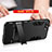 Silikon Hülle Handyhülle und Kunststoff Schutzhülle mit Ständer R01 für Huawei Nova 2S Schwarz