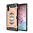 Silikon Hülle Handyhülle und Kunststoff Schutzhülle Tasche Magnetisch für Samsung Galaxy Note 10 Plus Gold