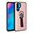 Silikon Hülle Handyhülle und Kunststoff Schutzhülle Tasche mit Fingerring Ständer für Huawei P30 Pro New Edition Rosegold