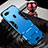 Silikon Hülle Handyhülle und Kunststoff Schutzhülle Tasche mit Fingerring Ständer für Oppo A7 Hellblau