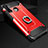 Silikon Hülle Handyhülle und Kunststoff Schutzhülle Tasche mit Fingerring Ständer H01 für Huawei P30 Lite New Edition Rot