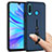 Silikon Hülle Handyhülle und Kunststoff Schutzhülle Tasche mit Fingerring Ständer S04 für Huawei P30 Lite XL Blau