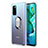 Silikon Hülle Handyhülle und Kunststoff Schutzhülle Tasche mit Magnetisch Fingerring Ständer R04 für Huawei Honor View 30 Pro 5G
