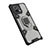 Silikon Hülle Handyhülle und Kunststoff Schutzhülle Tasche mit Magnetisch Fingerring Ständer R10 für Xiaomi Mi 11 Lite 5G NE Grau