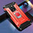 Silikon Hülle Handyhülle und Kunststoff Schutzhülle Tasche mit Magnetisch Ständer H01 für Huawei Mate 20 X 5G