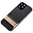 Silikon Hülle Handyhülle und Kunststoff Schutzhülle Tasche mit Ständer A01 für Apple iPhone 11 Pro Max Gold
