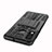 Silikon Hülle Handyhülle und Kunststoff Schutzhülle Tasche mit Ständer A04 für Huawei P30 Lite New Edition