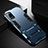 Silikon Hülle Handyhülle und Kunststoff Schutzhülle Tasche mit Ständer R01 für Huawei Honor Play4 Pro 5G Blau